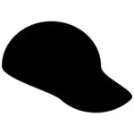 टोपी सिल्हूट वेक्टर छवि
