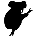 Koala-Bär-silhouette