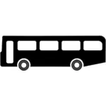 וקטור אוסף של תחבורה ציבורית אוטובוס סמל