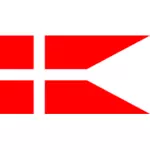 דגל דנמרק בצורתו פיצול גרפיקה וקטורית