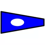 האות הדגל בתמונה וקטורית