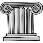 Vektor image av kolonnen søyle