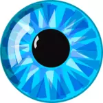 Imagem vetorial de olho de cristal azul