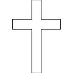 Immagine vettoriale della croce bianca