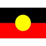 דגל האבוריג'נים האוסטרלי וקטור תמונה