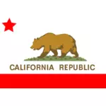 California state vektor flagga