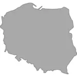 Karte von Polen-Vektor-illustration
