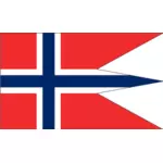 नॉर्वेजियन-राज्य और युद्ध फ्लैग छवि वेक्टर