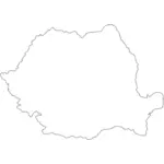 Romanya harita anahat vektör görüntü
