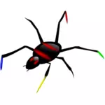 Färgglada spider vektorbild