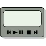 Vektorový obrázek zinf audio Player