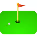 Bendera Golf vektor ilustrasi