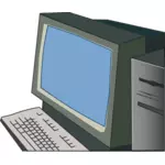 De desen vector desktop computer
