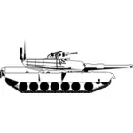 Grafik vektor tank Abrams