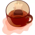 Vektorgrafikk utklipp av krus te