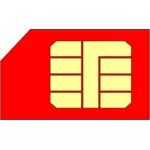 Immagine vettoriale SIM card