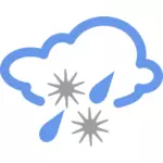 Ioana ploaie vreme simbol vector imagine