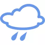 雨天气符号矢量图像