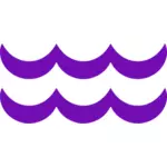 Fiolett Aquarius symbol