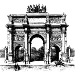 चित्रण के Arc de Triomphe du हिंडोला
