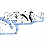 البجع في صورة المتجهات المائية