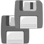 Векторные картинки из двух компьютерных дискет