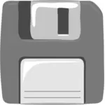 Cinza computador disquete vetor clip-art