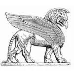 León alado asirio