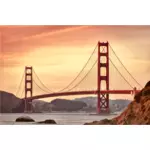 San Francisco Golden Gate bridge vectorul imagine