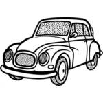 Линия искусства векторное изображение старого автомобиля
