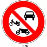 Nie wektorowa znak drogowy pojazdów silnikowych