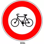 לא בתמונה וקטורית אופניים סימן כביש