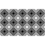 Svart-hvitt mønstret fliser