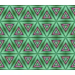 Papier peint vert avec triangles roses