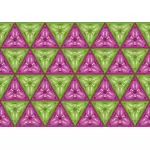 Fargerike trekanter i et mønster