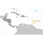 Barbados Mapa