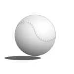 Ilustrasi vektor bola bisbol