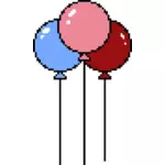 Balonlar piksel tarzı