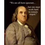 Бенджамин Франклин цитатой