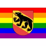 Bern symbol z kolorami tęczy