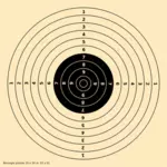 25-50m Kugel schießen Ziel-Vektor-illustration