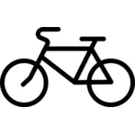 साइकिल pictogram वेक्टर चित्रण