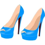 Zapatos de tacón altos azul claros