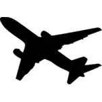 Boeing 767 силуэт векторное изображение