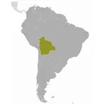 Karta över Bolivia