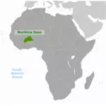 Imagem vetorial de Burkina Faso