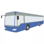 Голубой автобус вектор искусства