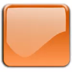 Lesklá oranžová čtverec ozdobné tlačítko Vektor Klipart