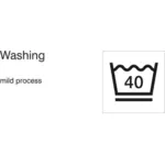 Cuci perawatan simbol 40