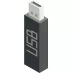 USB-muistitikun vektorikuvake